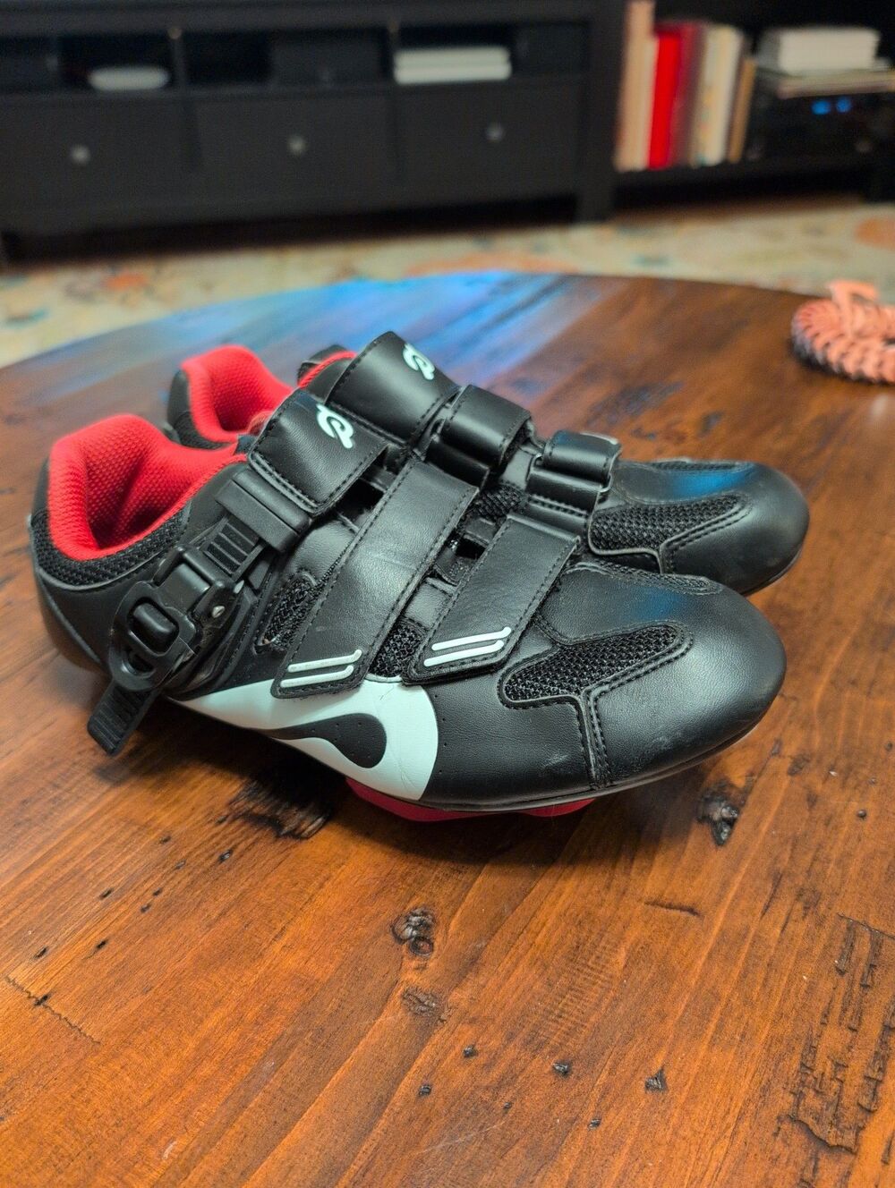 EUC Peloton cycling bike shoes with look delta cleats EU 38 US women's 7